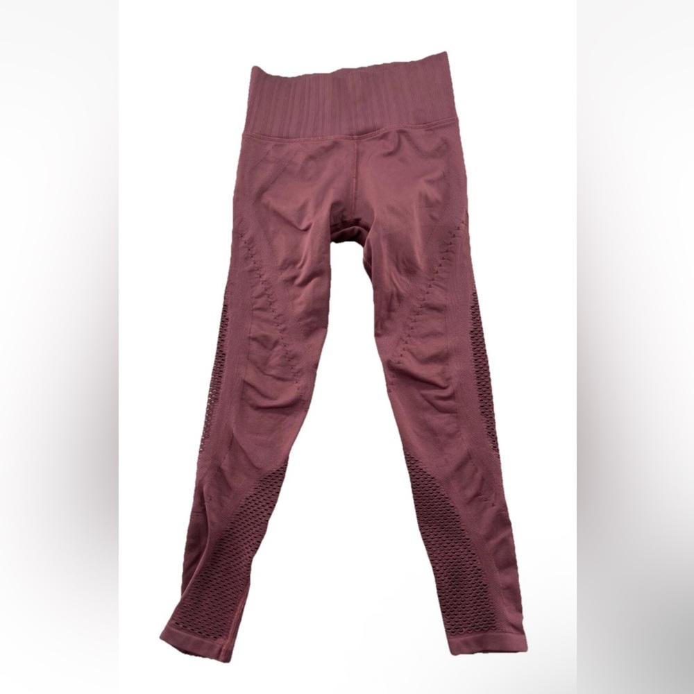Athleta Pink Mauve Mesh Athletic Athleisure Workout Gym Performance leggings